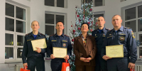 Анна Кротова поздравила с профессиональным праздником сотрудников 82-й пожарно-спасательной части - Единая Россия Лобня